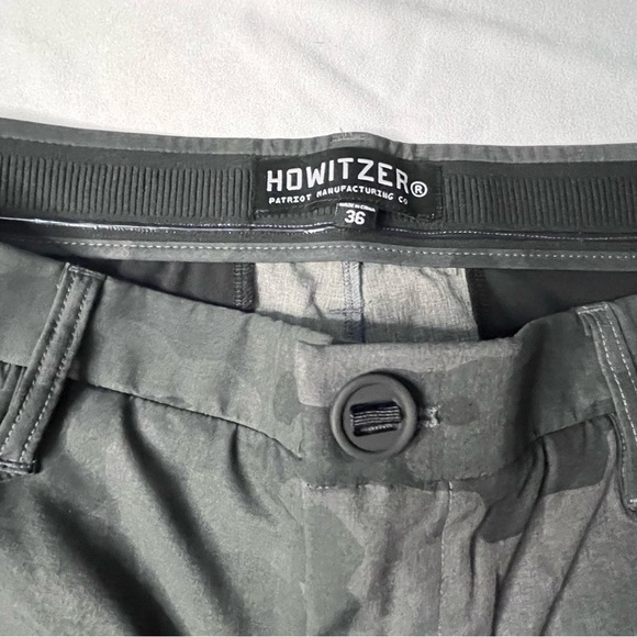 HOWITZER Men's Camo Athletic Shorts - Gray - Picture 4 of 7